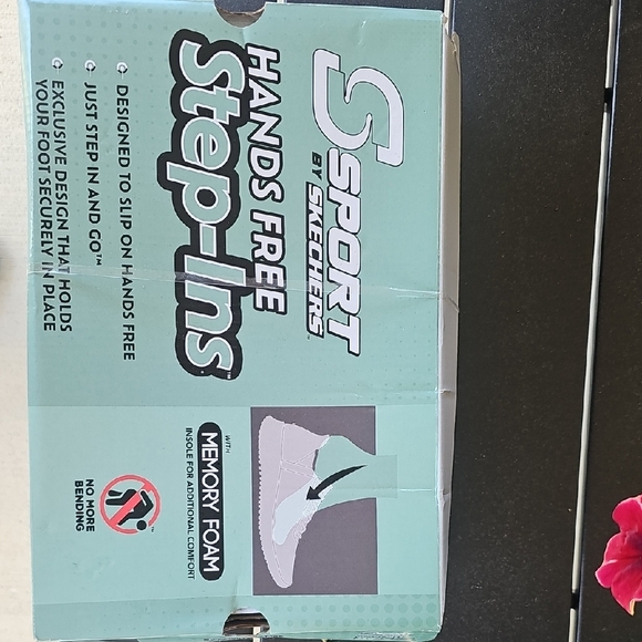 Skechers Sport Hands Free Step-Ins - Blue, Gray, and White - Picture 2 of 3